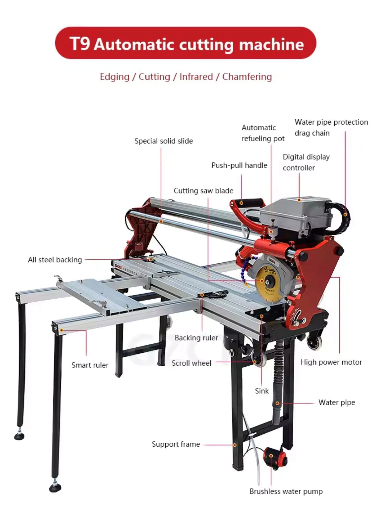 Razor T9 Automatic Wet Saw Cutter